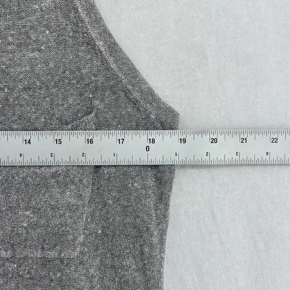 Callahan Slip Dress Womens Sz XS Gray Tank Crew Neck Wide Strap Pocket Stretch - Picture 3 of 12